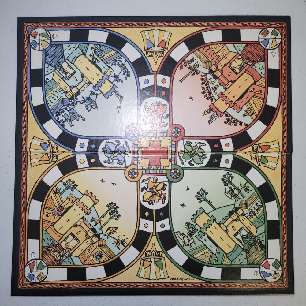 Aristoplay Knights and Castles‎ Replacement Game Board Vintage Medieval Strategy